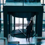 Revolving doors are perfect for office buildings.