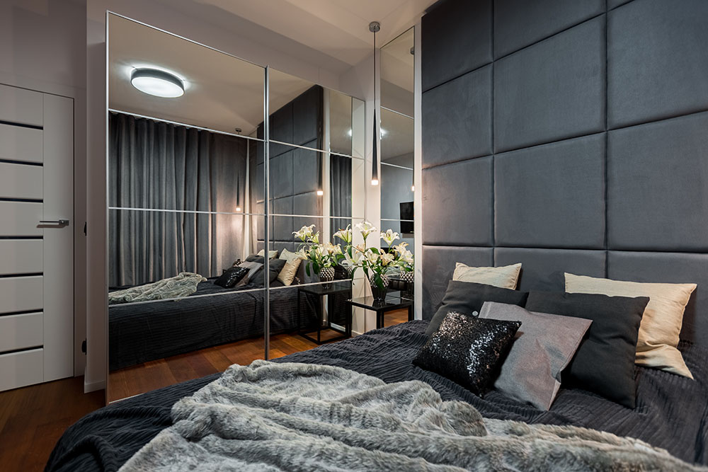 Bypass Mirror Door for Hotel Wardrobe
