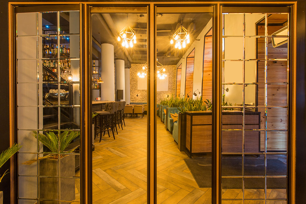 Sliding French Door for Restaurants