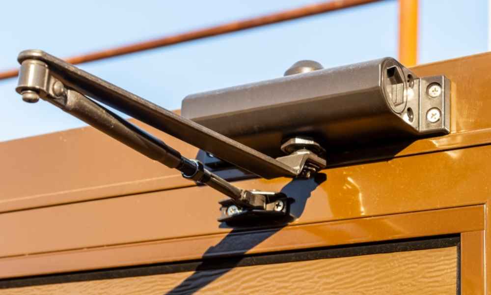 drilling a commercial door closer