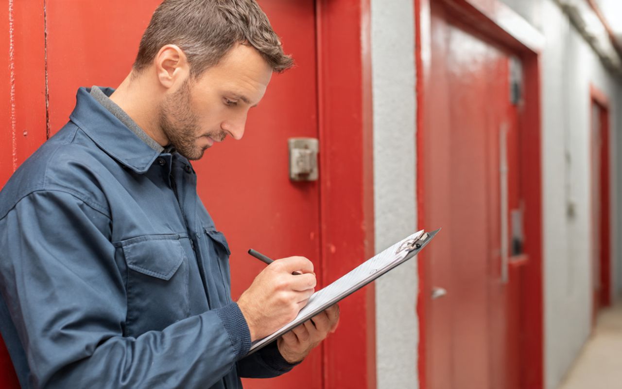 Fire door inspection in Chicago using an NFPA 80 checklist