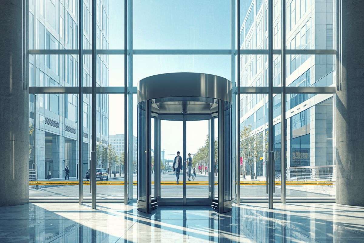 How to install a revolving door in Naperville, IL?