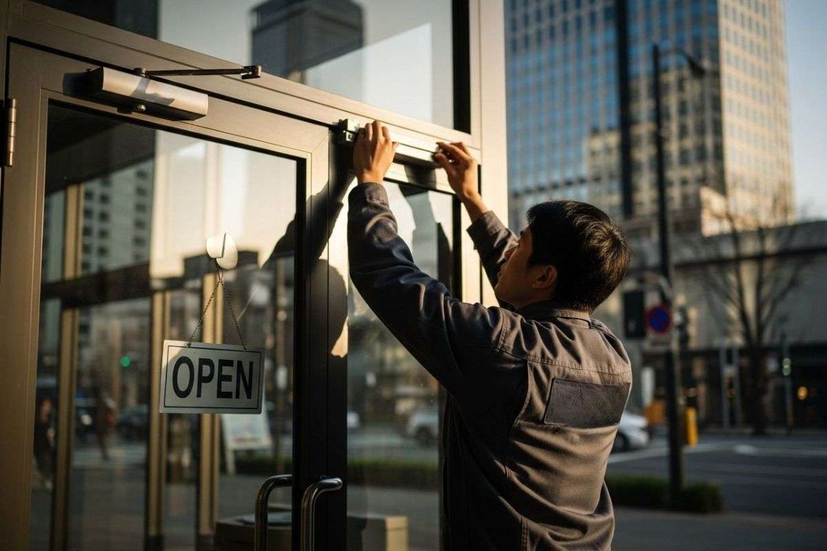 What maintenance is required for a commercial door in Schaumburg IL?